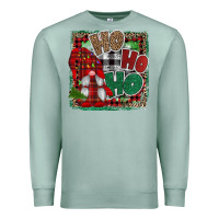 Seafoam Ho Ho Ho Gnomes Premium Sweatshirt - CowhideDigitalArt