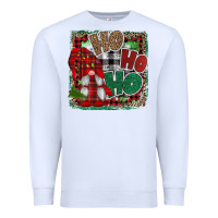 White Ho Ho Ho Gnomes Premium Sweatshirt - CowhideDigitalArt