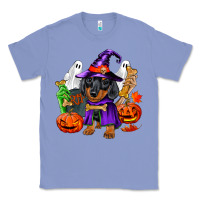 Colony Blue Halloween dachshund puppy dog Classic Tee - RanaPortraitStore