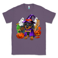Lavender Halloween dachshund puppy dog Classic Tee - RanaPortraitStore