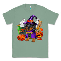 Sage Halloween dachshund puppy dog Classic Tee - RanaPortraitStore