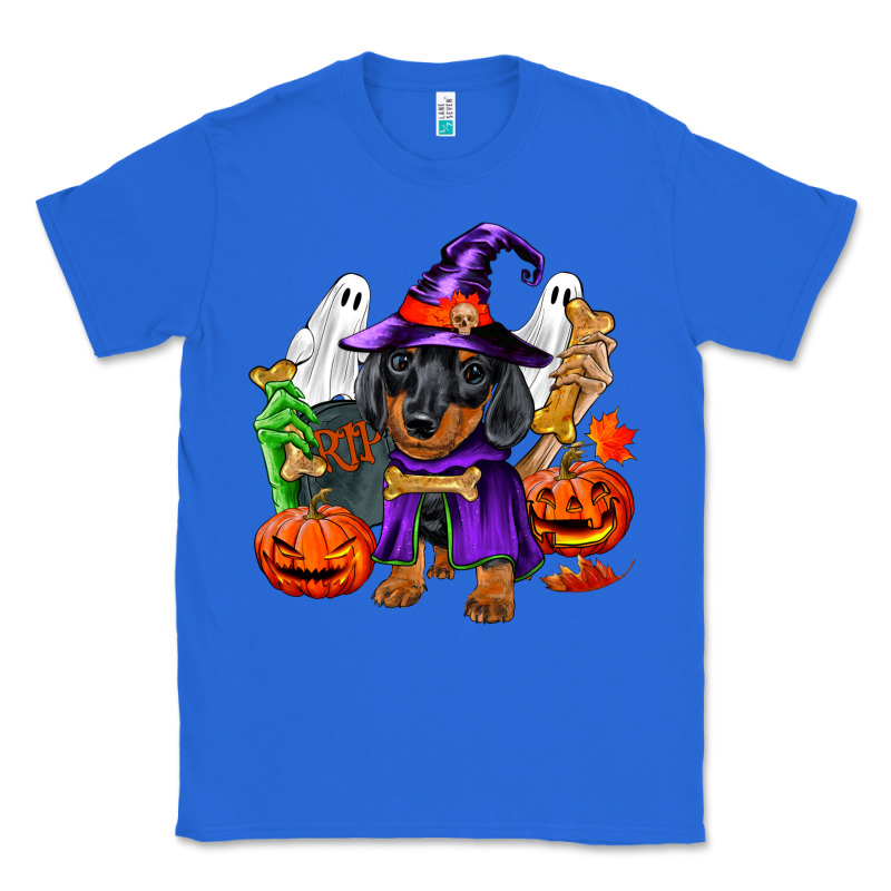 Halloween Dachshund Puppy Dog Classic Tee by RanaPortraitStore | Teevron