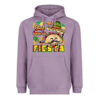 Lavender Just Here To Fiesta Heavyweight Hoodie - CowhideDigitalArt
