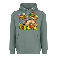Sage Just Here To Fiesta Heavyweight Hoodie - CowhideDigitalArt