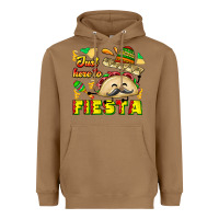 Toasted Coconut Just Here To Fiesta Heavyweight Hoodie - CowhideDigitalArt