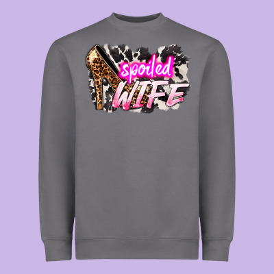Spoiled Wife Mother's Day Heavyweight Sweatshirt Designed By Howdyjamesfarm