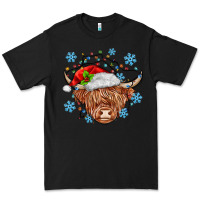Black christmas cow Premium Tee - MaliasSmallBusiness