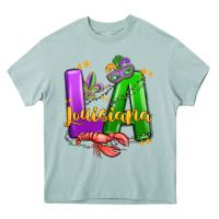 Arona louisiana mardi gras Heavy Core Tee - MaliasSmallBusiness