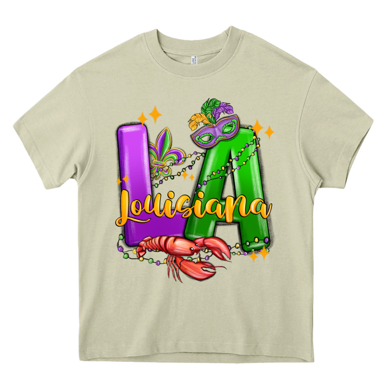Louisiana Mardi Gras Heavy Core Tee by MaliasSmallBusiness | Teevron