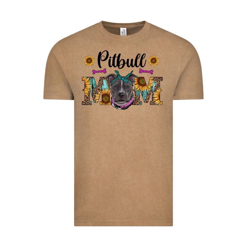 Western Pitbull Mom Vintage Tee by RanaPortraitStore | Teevron
