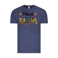 Vintage Denim western pitbull mom Vintage Tee - RanaPortraitStore