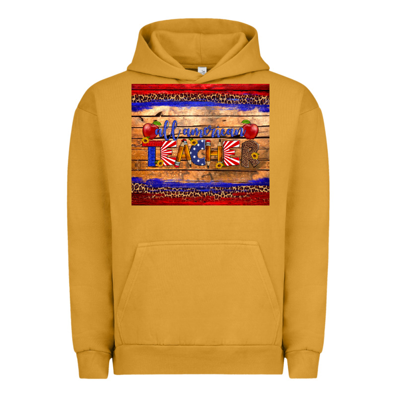 All American Teacher Tumbler Urban Hoodie by Artiststas | Teevron