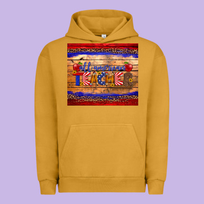 All American Teacher Tumbler Urban Hoodie Designed By Artiststas