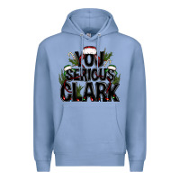 Colony Blue you serious clark black bbs Premium Hoodie - BundleAndBundleShop