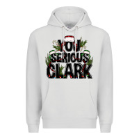 Dove Grey you serious clark black bbs Premium Hoodie - BundleAndBundleShop