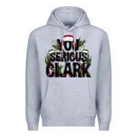 Heather Grey you serious clark black bbs Premium Hoodie - BundleAndBundleShop