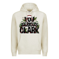 Oatmeal Heather you serious clark black bbs Premium Hoodie - BundleAndBundleShop