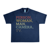 Navy Person Woman Man Camera Tv Urban Heavy Tee - Bettercallsaul