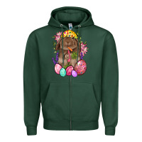 Sports Green Rabbit And Carrot Easter Zipper Hoodie - BundleAndBundleShop