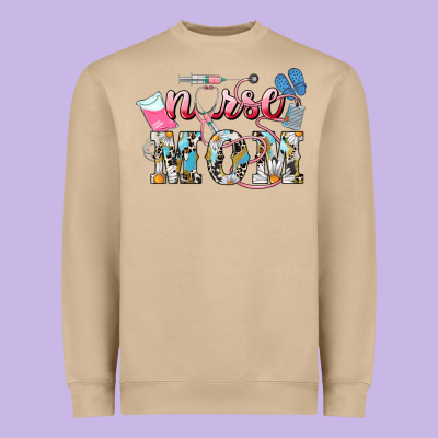 Nurse Mom Mother's Day Heavyweight Sweatshirt Designed By Howdyjamesfarm