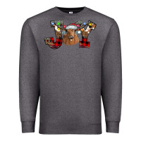Charcoal Heather Joy Longhorn Premium Sweatshirt - CowhideDigitalArt