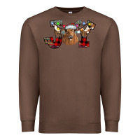 Chestnut Joy Longhorn Premium Sweatshirt - CowhideDigitalArt