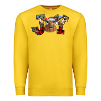 Lemon Joy Longhorn Premium Sweatshirt - CowhideDigitalArt