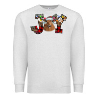 Oatmeal Heather Joy Longhorn Premium Sweatshirt - CowhideDigitalArt