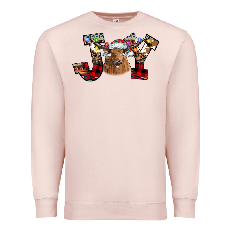 Joy Longhorn Premium Sweatshirt by CowhideDigitalArt | Teevron