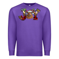 Purple Joy Longhorn Premium Sweatshirt - CowhideDigitalArt