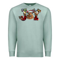 Seafoam Joy Longhorn Premium Sweatshirt - CowhideDigitalArt