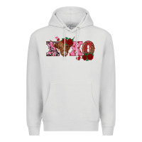 Dove Grey xoxo highland cow Premium Hoodie - RanaPortraitStore
