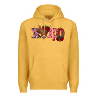 Mustard xoxo highland cow Premium Hoodie - RanaPortraitStore