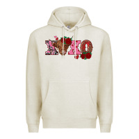 Oatmeal Heather xoxo highland cow Premium Hoodie - RanaPortraitStore