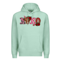 Seafoam xoxo highland cow Premium Hoodie - RanaPortraitStore