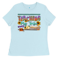 Baby Blue teaching my tribe Ladies Tee - NancyCooperArtShop
