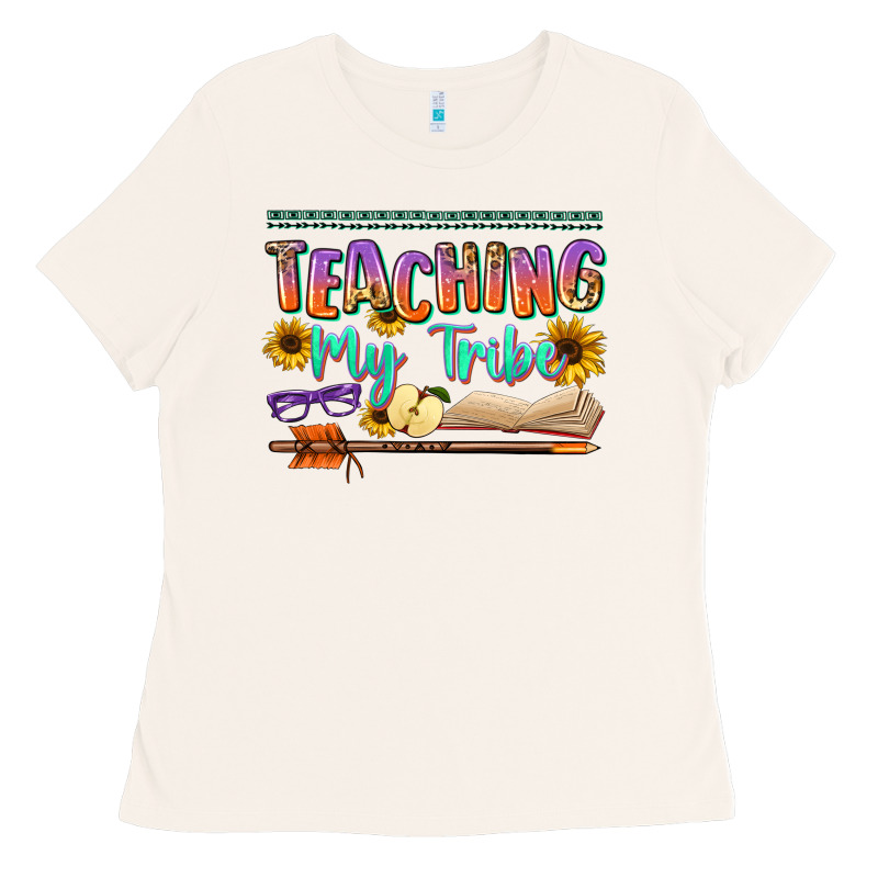 Teaching My Tribe Ladies Tee by NancyCooperArtShop | Teevron