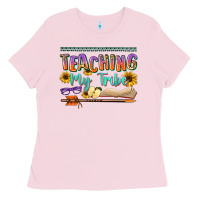 Bubblegum Pink teaching my tribe Ladies Tee - NancyCooperArtShop