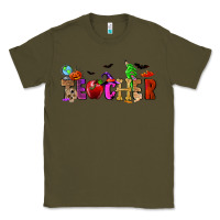 Army Green Halloween Teacher Classic Tee - RanaPortraitStore