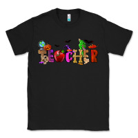 Black Halloween Teacher Classic Tee - RanaPortraitStore