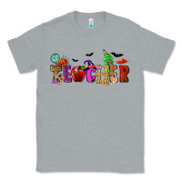 Heather Grey Halloween Teacher Classic Tee - RanaPortraitStore