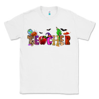 White Halloween Teacher Classic Tee - RanaPortraitStore
