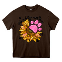 Chocolate Brown life is better with dogs Heavy Core Tee - NancyCooperArtShop