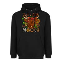 Black Just a Little Moody Heavyweight Hoodie - CowhideDigitalArt