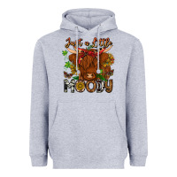 Heather Grey Just a Little Moody Heavyweight Hoodie - CowhideDigitalArt