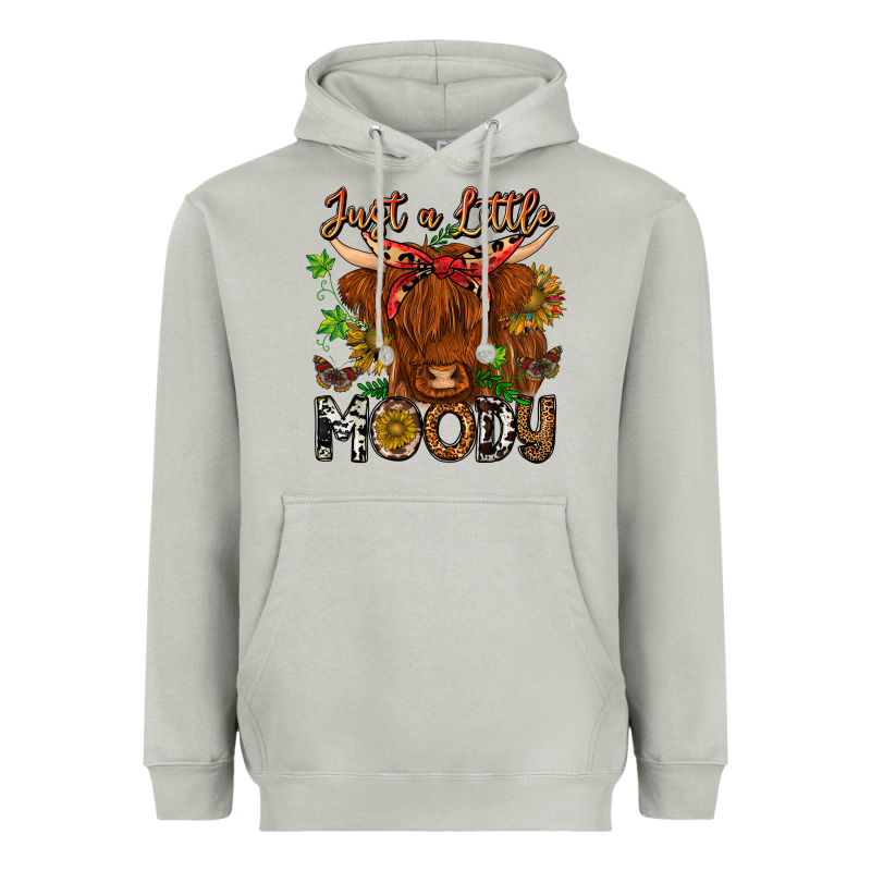 Just A Little Moody Heavyweight Hoodie by CowhideDigitalArt | Teevron