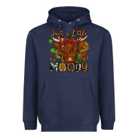 Navy Just a Little Moody Heavyweight Hoodie - CowhideDigitalArt