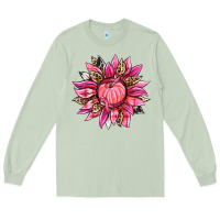 Matcha breast cancer sunflower Long Sleeve Tee - texasbilliewilder
