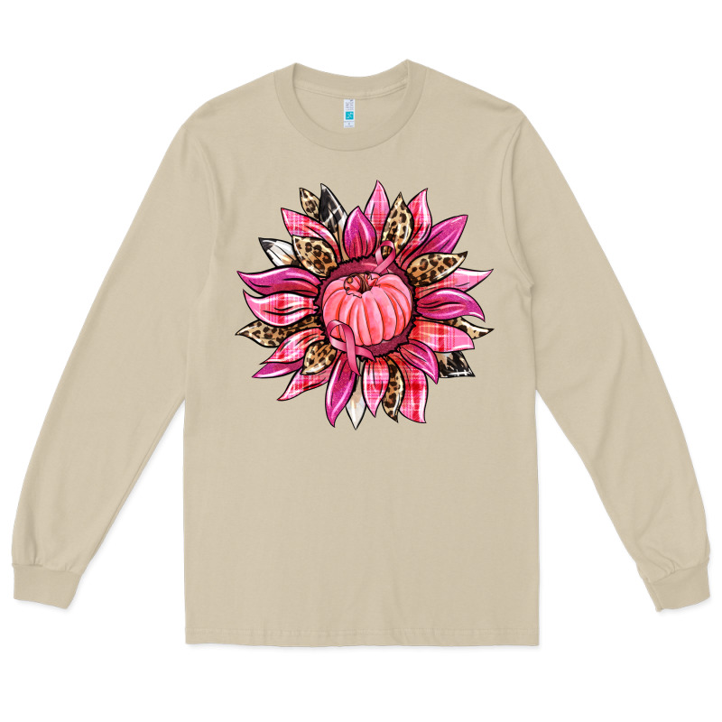 Breast Cancer Sunflower Long Sleeve Tee by texasbilliewilder | Teevron