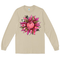 Mushroom breast cancer sunflower Long Sleeve Tee - texasbilliewilder